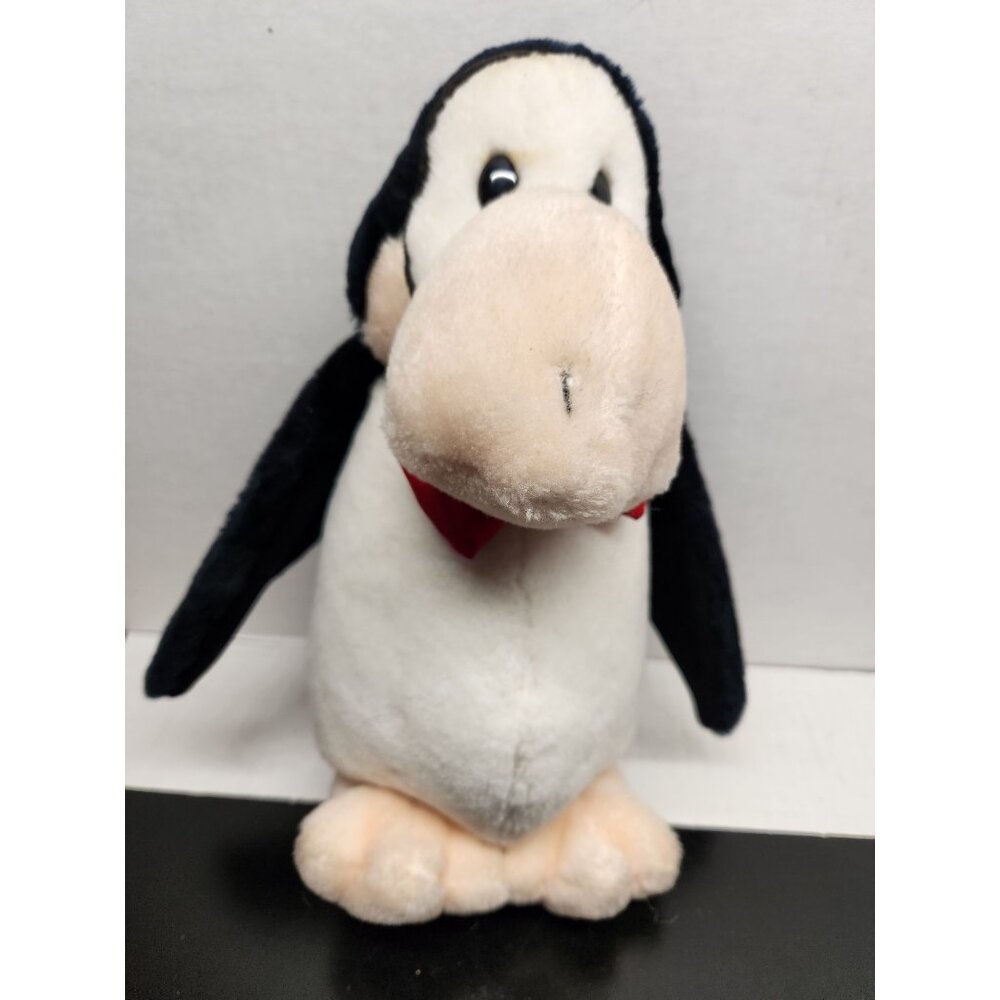 Vintage 1994 Radiant Opus Penguin Plush Toy With Red Bow Tie -‎ Bloom County